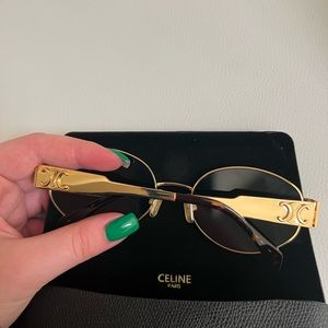 CELINE TRIOMPHE METAL 01 SUNGLASSES l